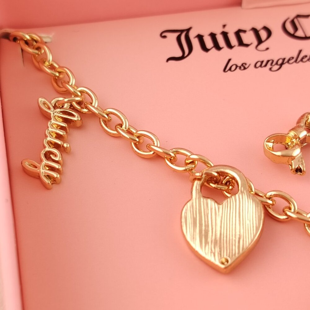 Juicy Couture Charm Necklace Earring Set - Picture 5 of 7